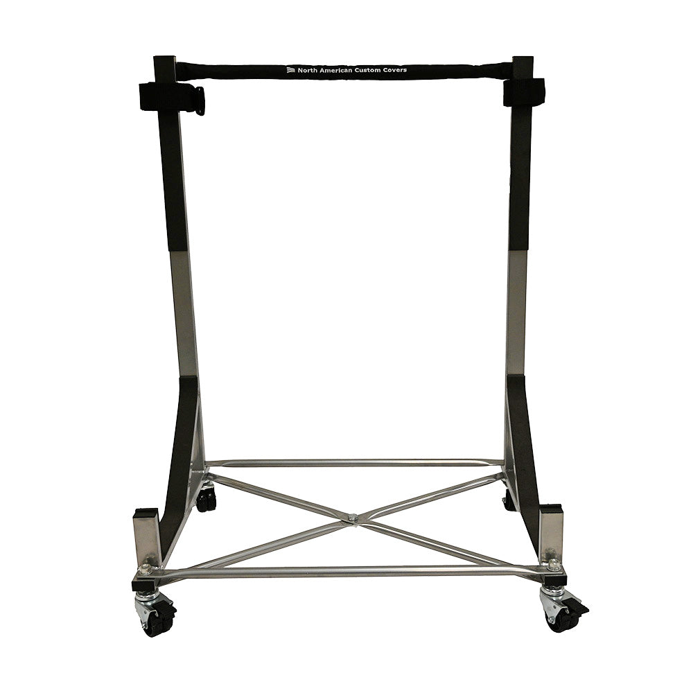 Heavy-duty Hardtop Stand Trolley Cart Rack with Securing Harness and REGULAR-sized Hard Top Dust Cover (Various Options)