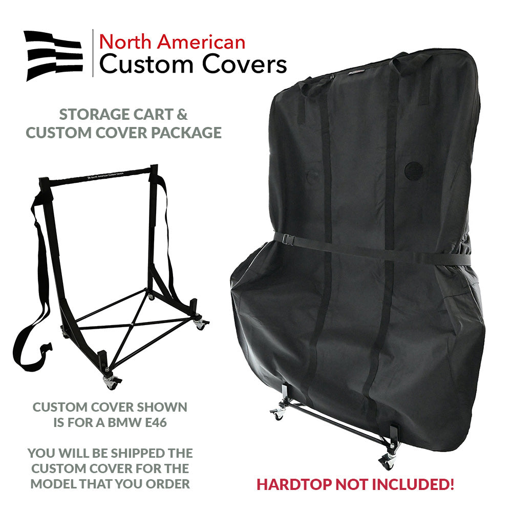 Custom Fit Cover and Cart Storage Package for the Porsche Boxster 986 1996 to 2004 Hardtop (Various Options)