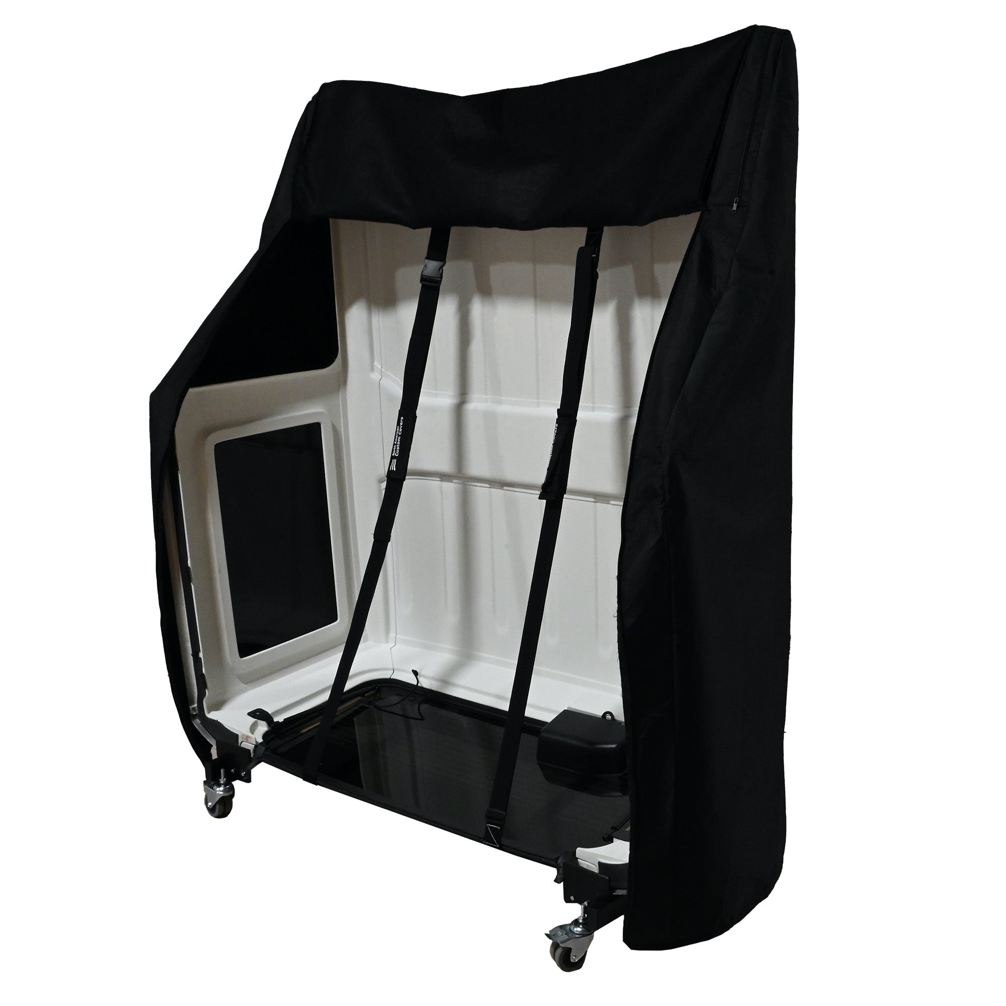 Heavy-duty Hardtop Cart Stand Trolley Rack for the Jeep Wrangler with Rear Window Securing Straps (Various Options)