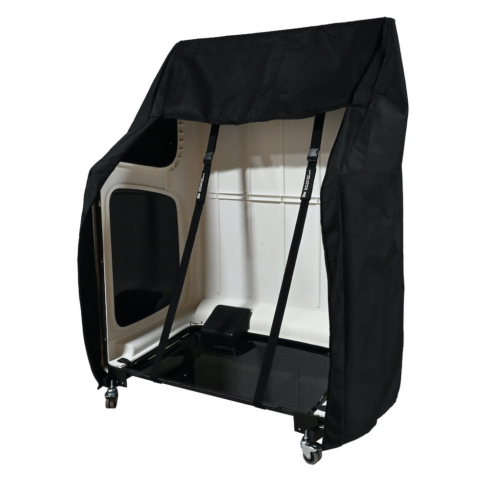 Heavy-duty Hardtop Cart Stand Trolley Rack for the Jeep Wrangler with Rear Window Securing Straps (Various Options)