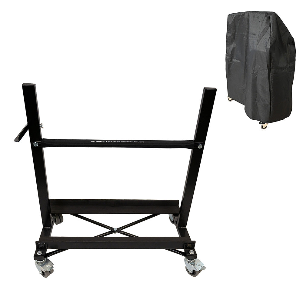 Jeep Wrangler Heavy-duty Door Storage Stand Trolley Cart Rack with Securing Strap (Various Options)