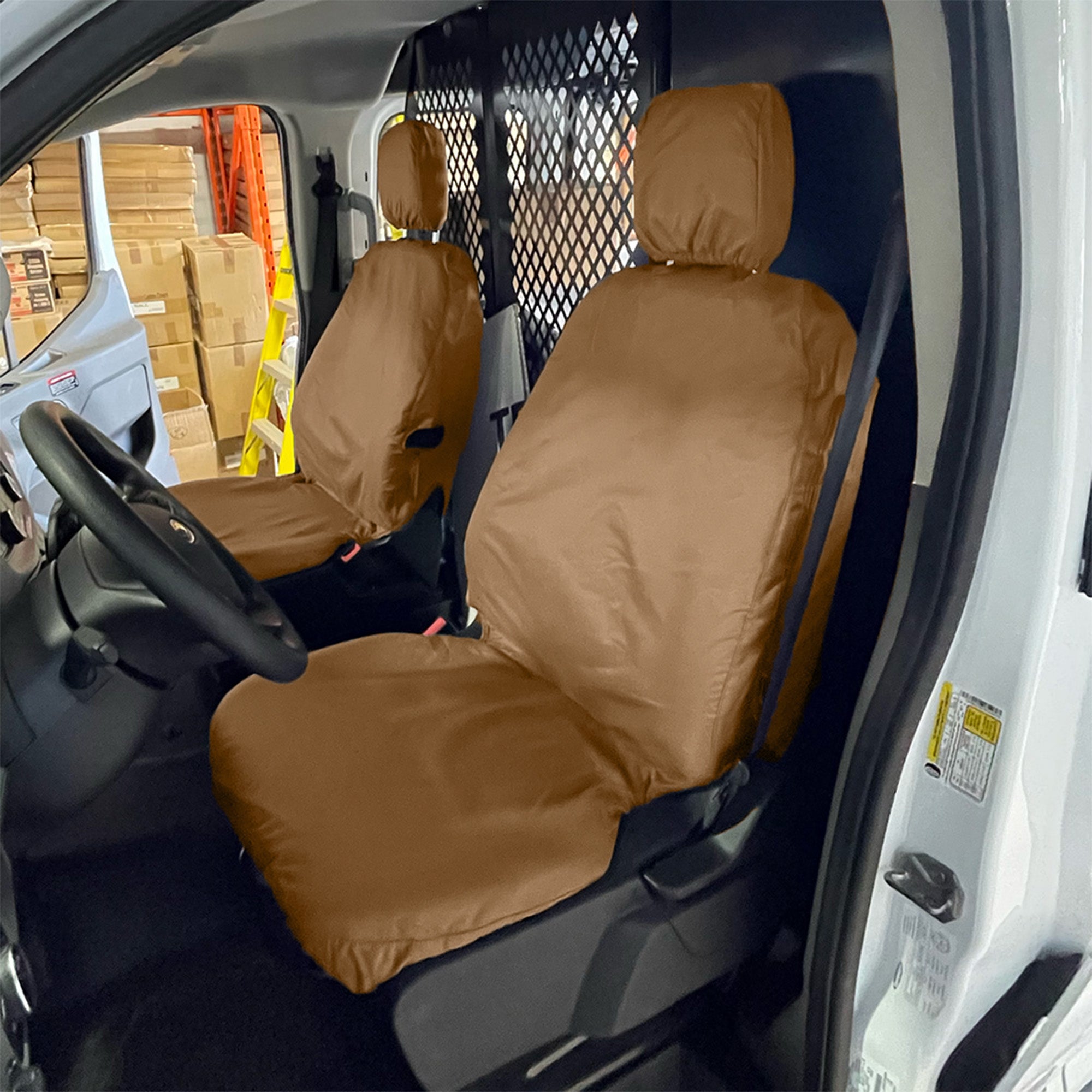 Juego de fundas de asiento delantero a medida para furgoneta Ford Transit 150, 250, 350 y 350HD (varias opciones)