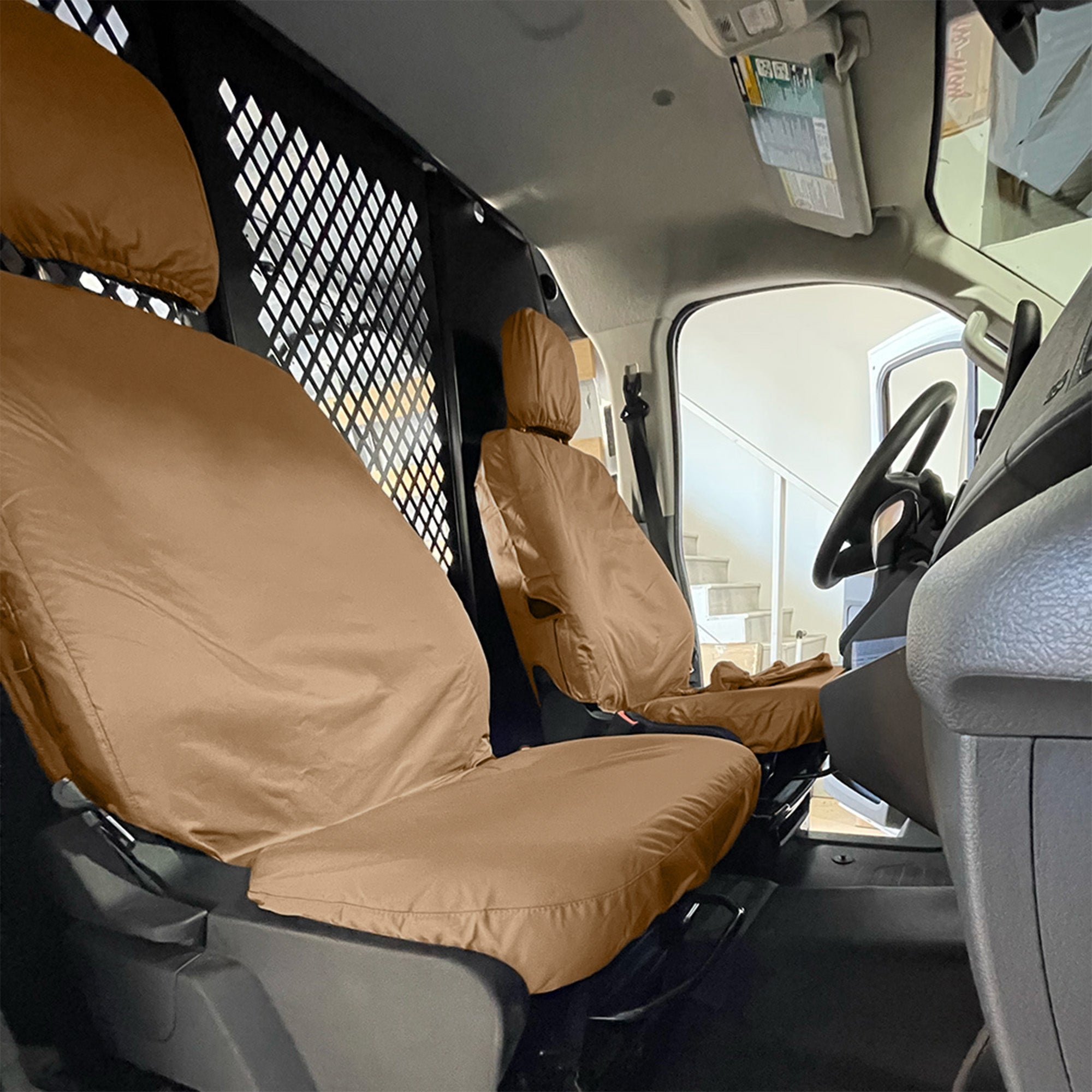 Custom-fit Front Seat Cover Set for the Ford Transit Van 150 250 350 350HD (Various Options)