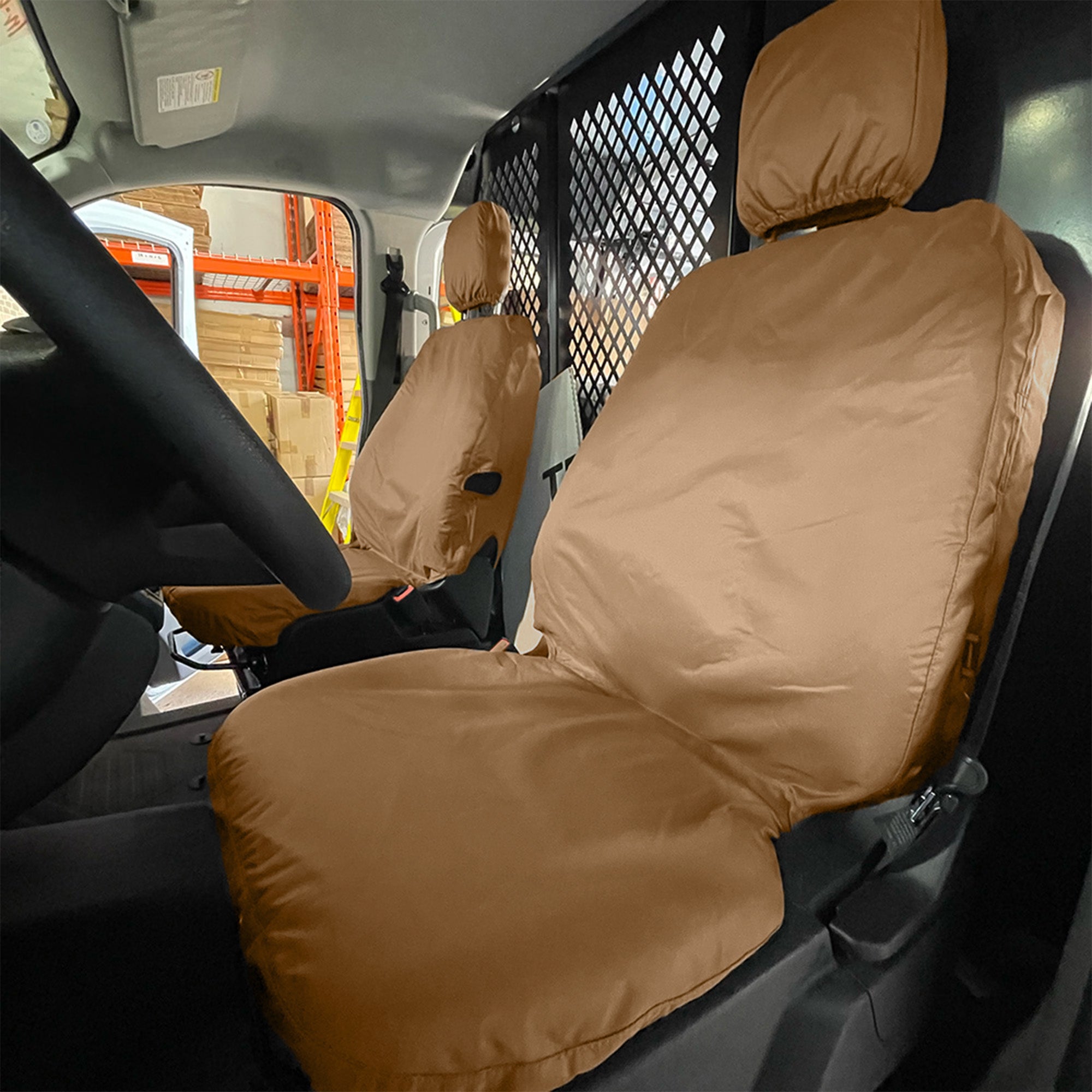Juego de fundas de asiento delantero a medida para furgoneta Ford Transit 150, 250, 350 y 350HD (varias opciones)