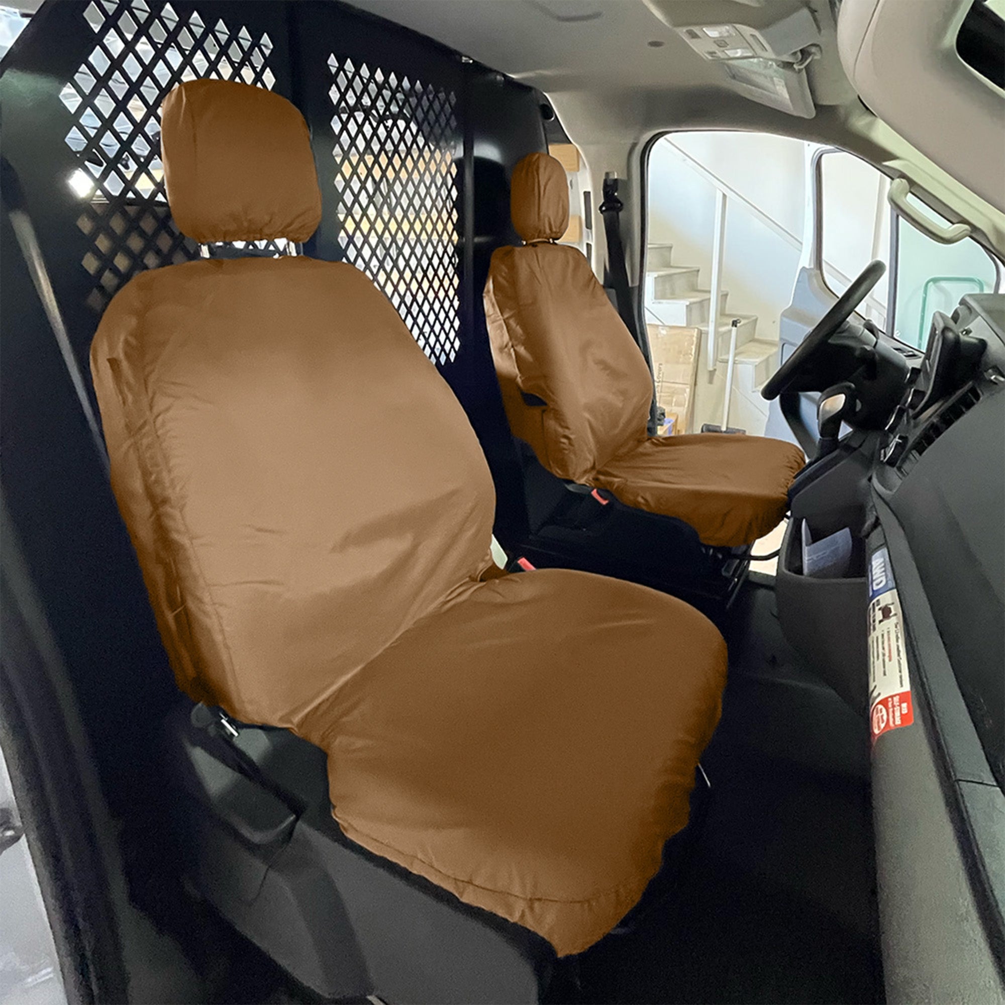Juego de fundas de asiento delantero a medida para furgoneta Ford Transit 150, 250, 350 y 350HD (varias opciones)
