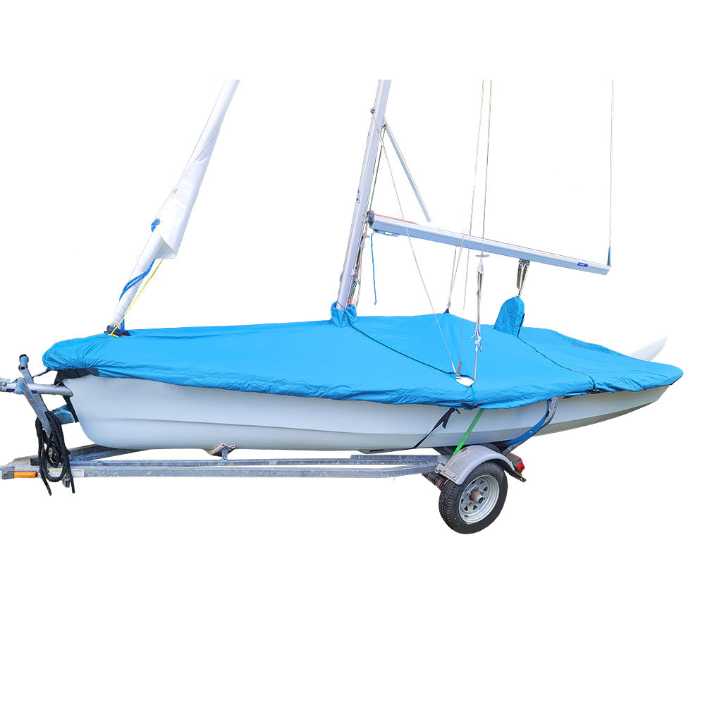 Sailboat Deck Cover for the Laser Bahia - Tailored, Waterproof Boat Cover - Blue (417B)