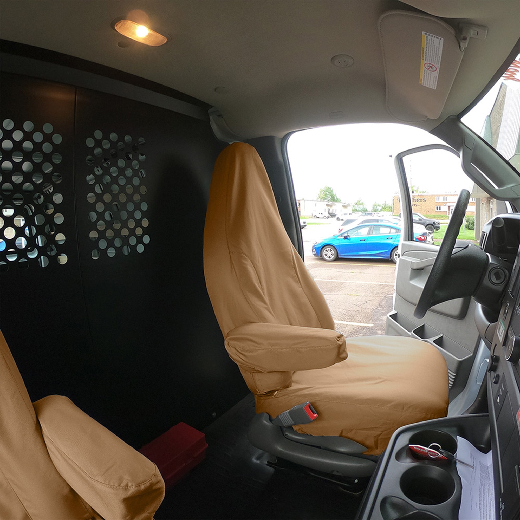 Juego de fundas de asiento delantero a medida para GMC Savana (varias opciones)