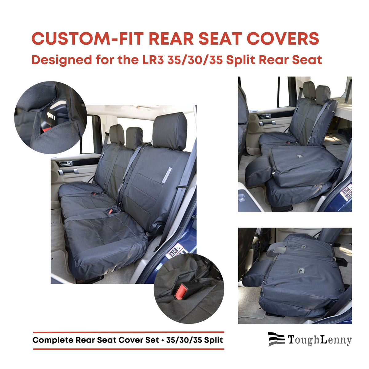 Custom-Fit Waterproof Seat Covers for Land Rover LR3 | 2004–2009