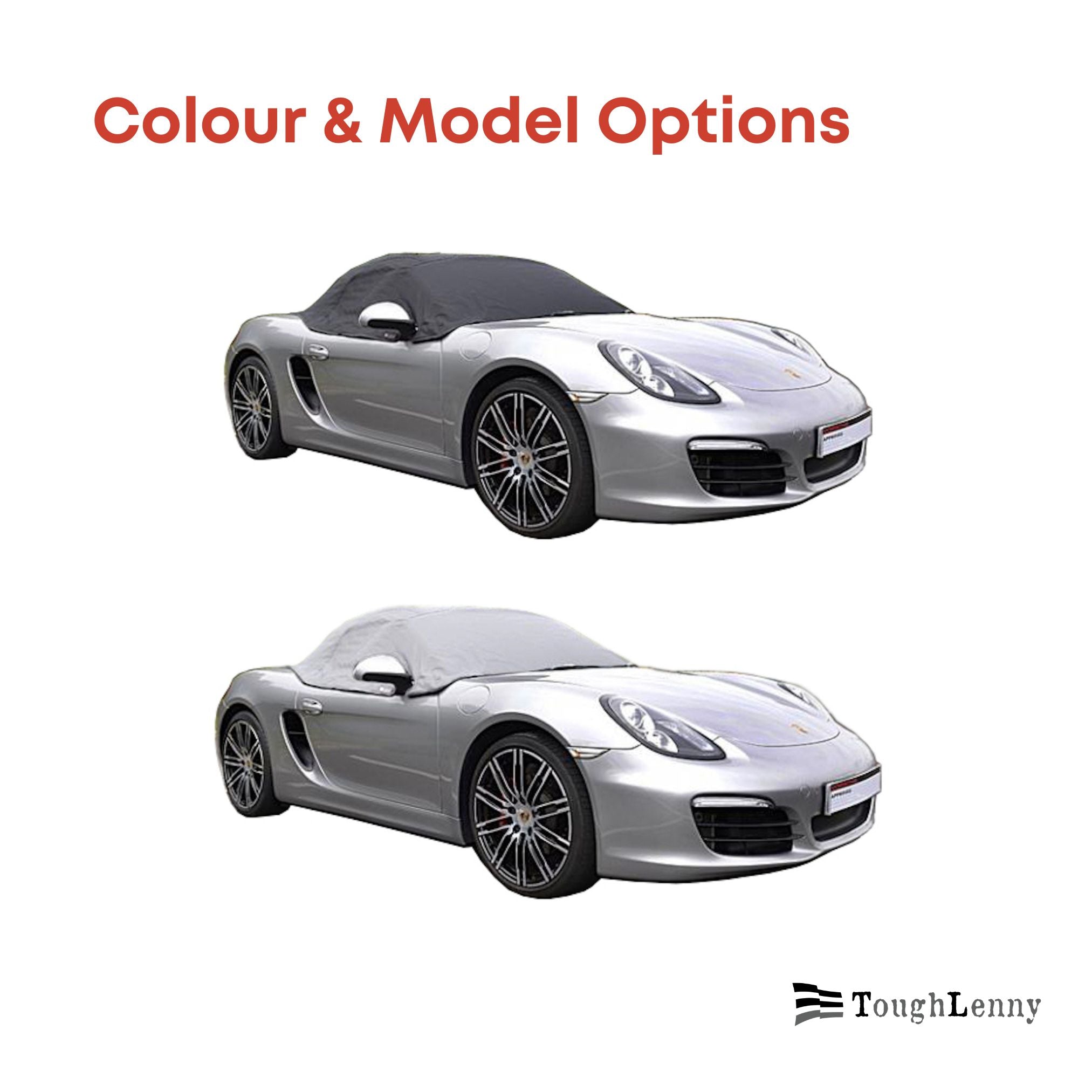 Custom-Fit Soft Top Half Cover for Porsche Boxster