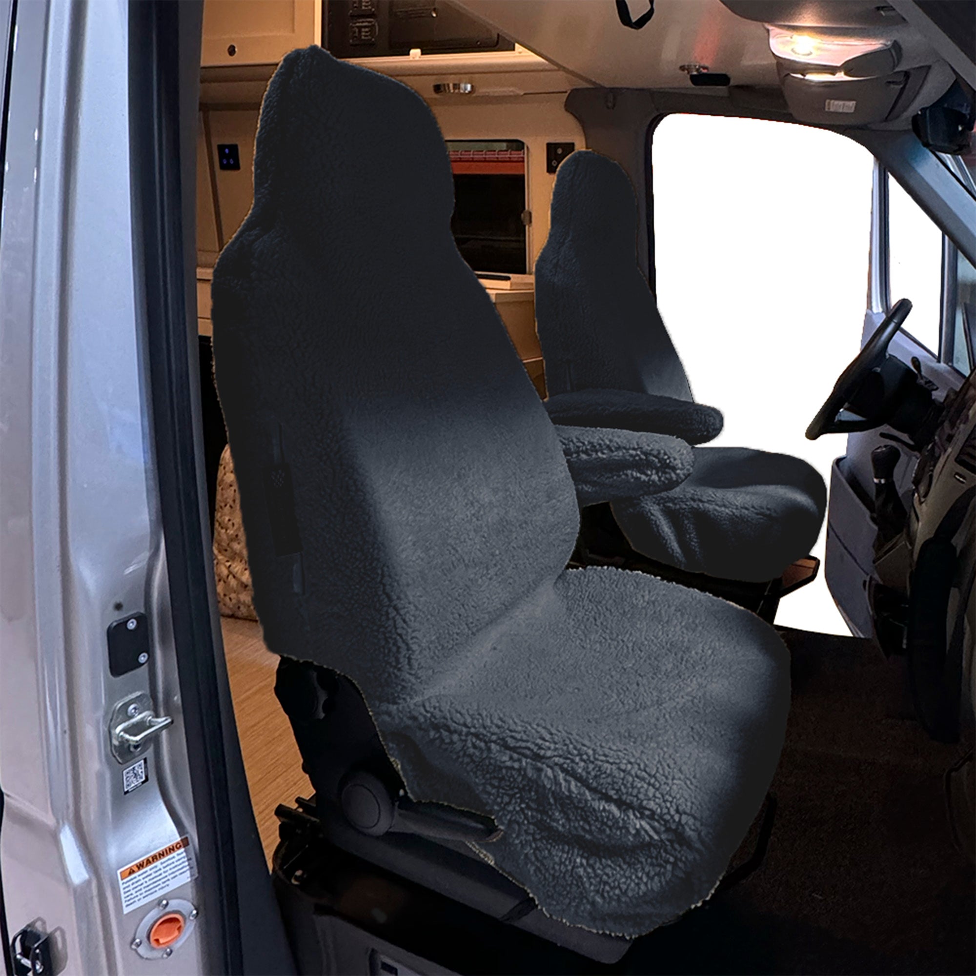 Housse de siège avant en fausse peau de mouton pour Dodge Ram ProMaster
