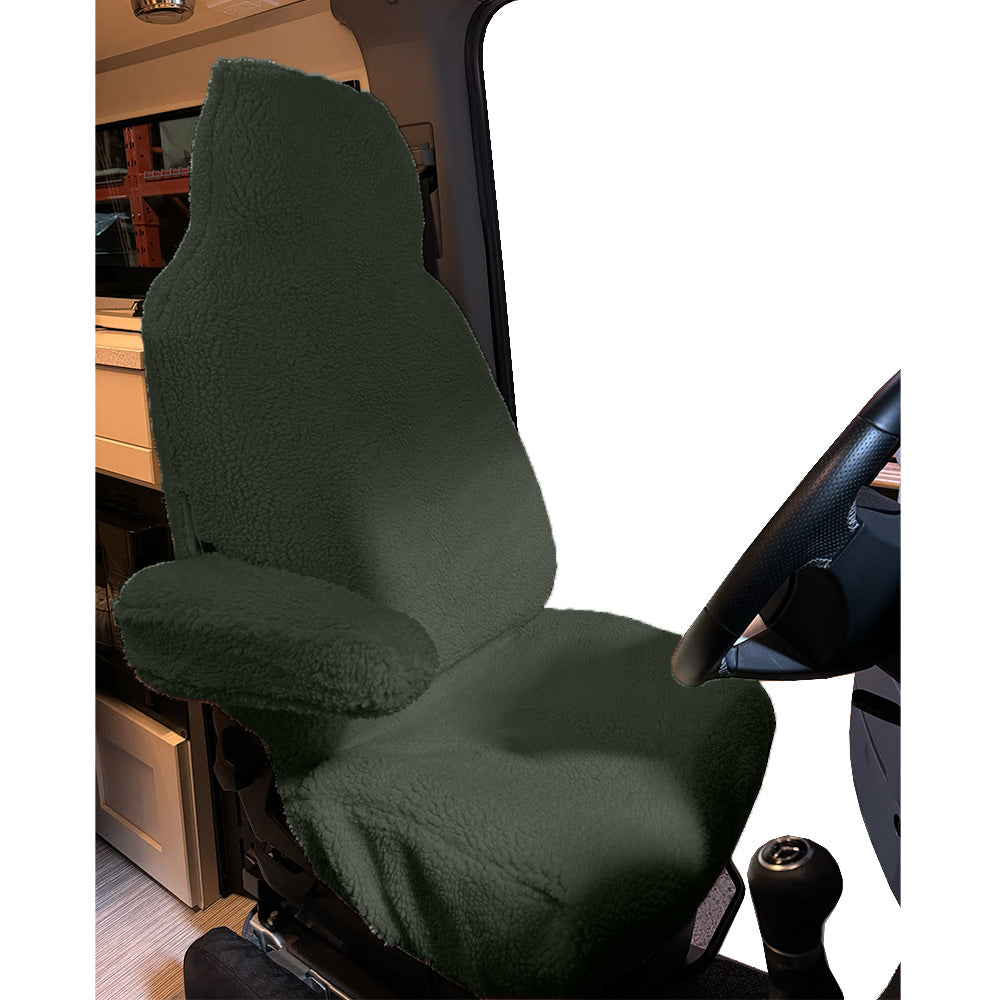 Faux Sheepskin Front Seat Cover Set for the Ford E Series