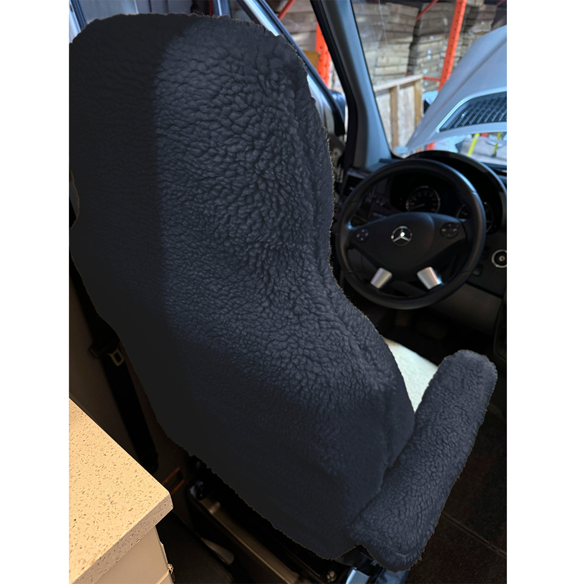 Faux Sheepskin Front Seat Cover Set for VW models