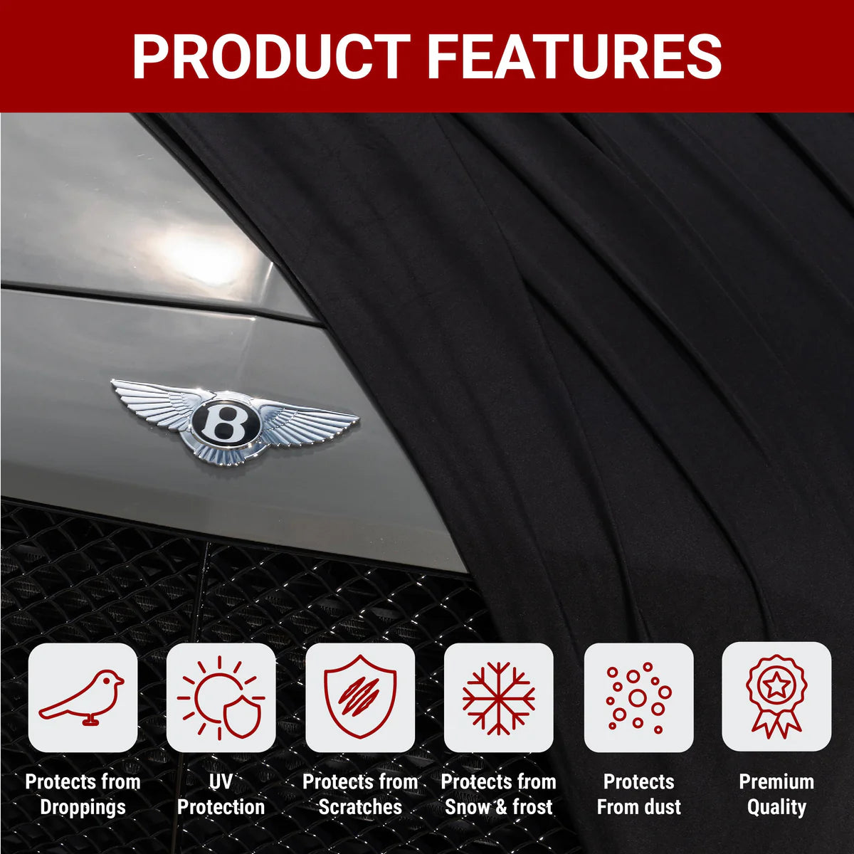 Premium Indoor Stretch Car Cover for Ford Thunderbird