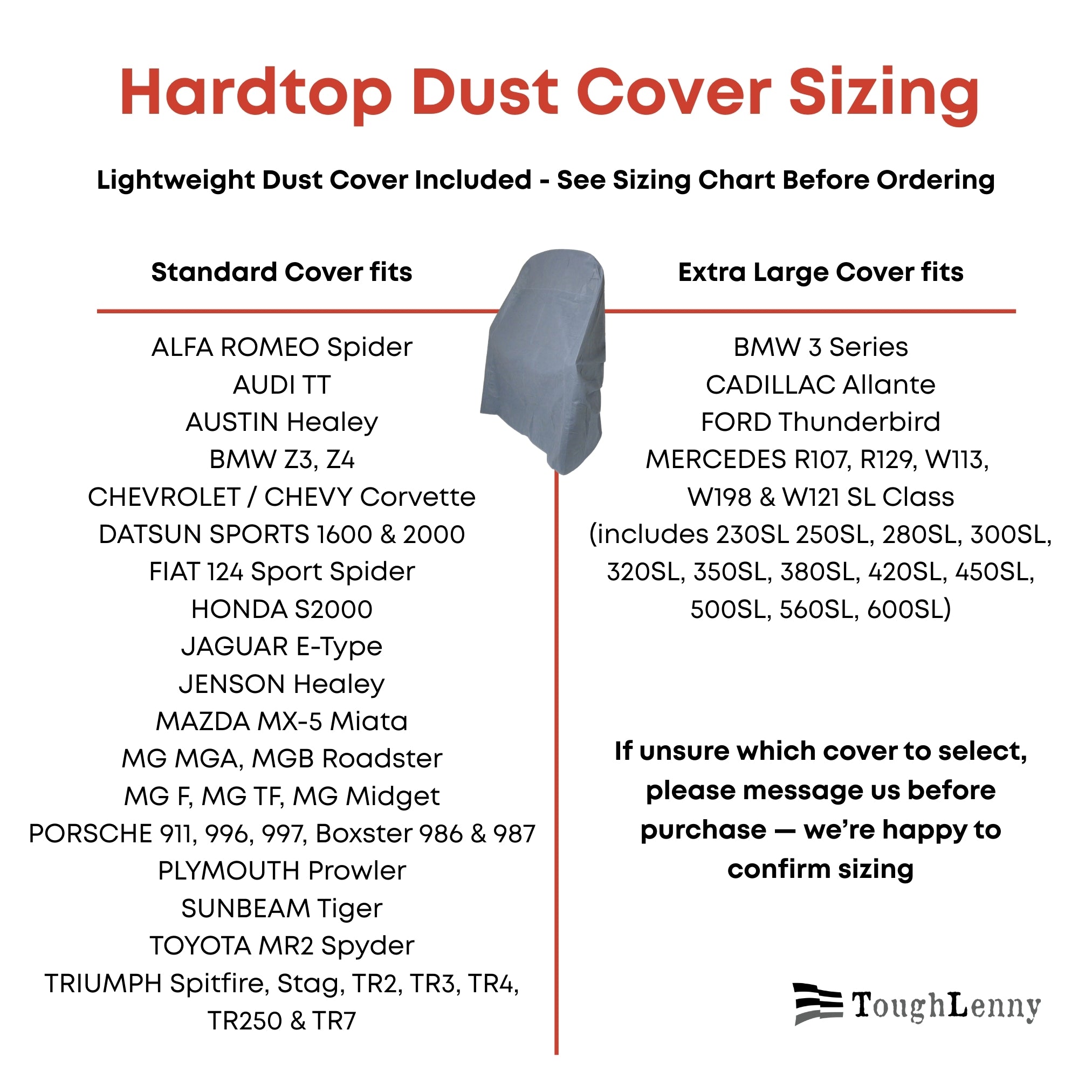 Premium Hardtop Storage Cart with Extra-Large Dust Cover (Various Options)