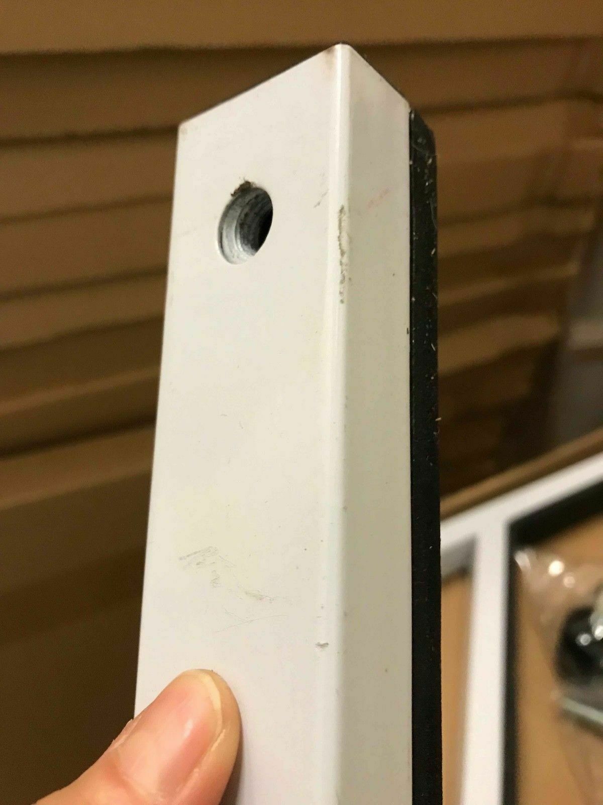 Carro de almacenamiento con soporte de techo rígido de alta resistencia (blanco) con arnés de seguridad - SEGUNDO DE FÁBRICA (050x)