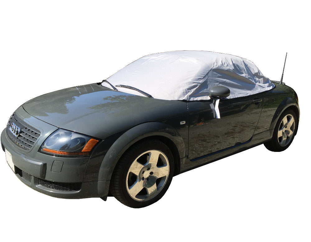 Couverture de voiture grise Protecteur de toit souple Demi-couverture Fit  pour Mazda Mx-5 Mk1 Mk2 Mk2.5