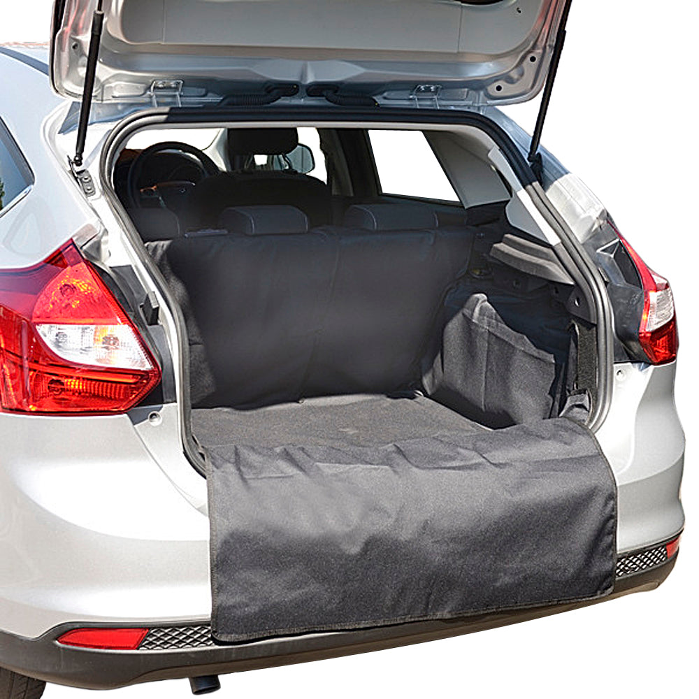 Revestimiento de carga personalizado para el Ford Focus Hatchback con rueda de repuesto de tamaño completo Mk3 Generación 3 - 2011 a 2018 (159)