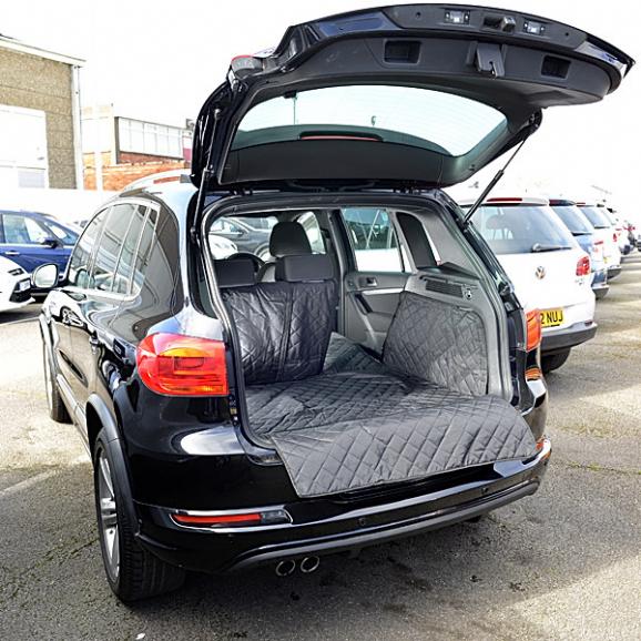 Doublure de coffre matelassée sur mesure pour Volkswagen VW Tiguan Génération 1 - 2007 à 2017 (269)