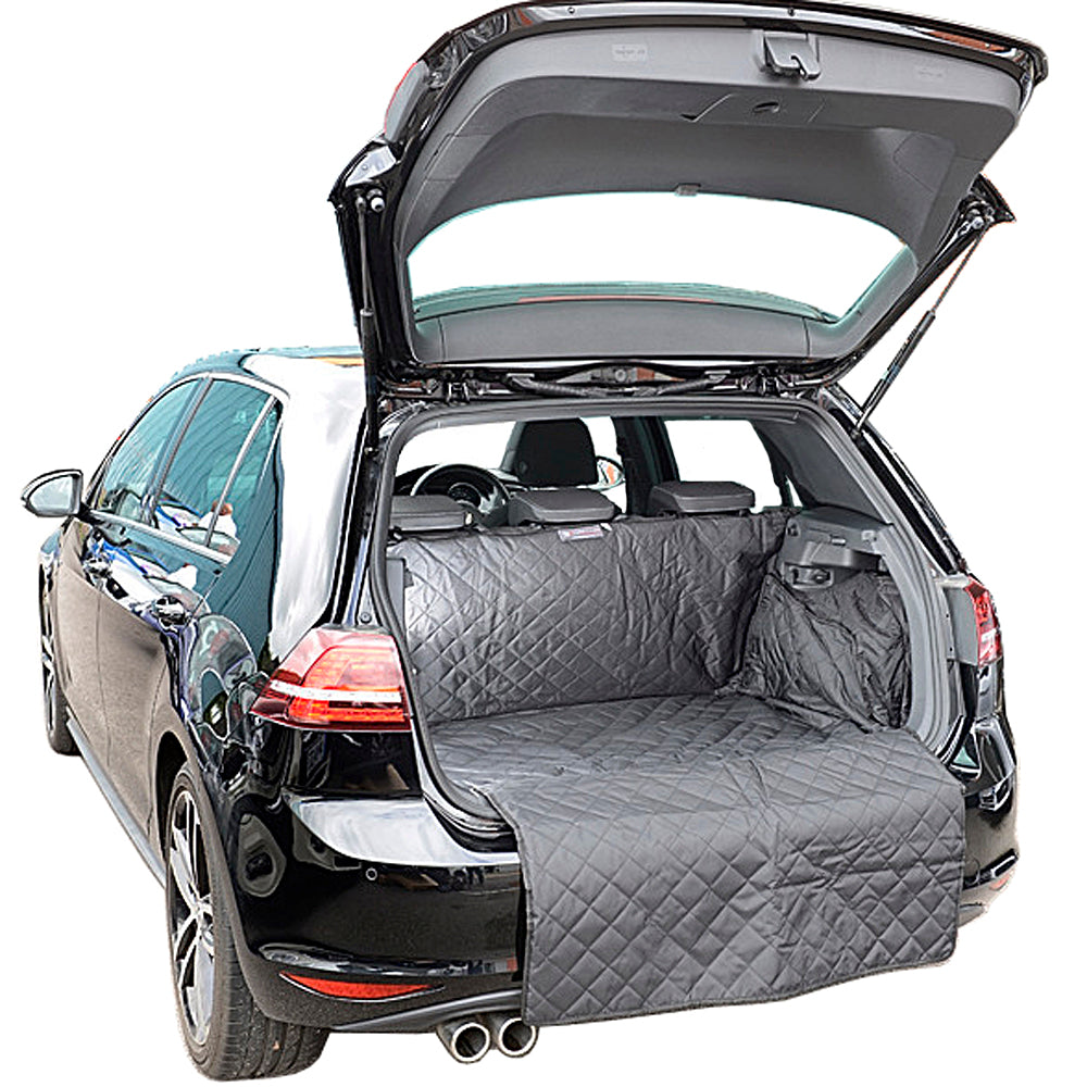 Tapis de coffre pour Volkswagen VW Golf MK7 Hatchback (version à plancher surélevé) - 2013 à 2019 - Ajustement personnalisé et matelassé (279)