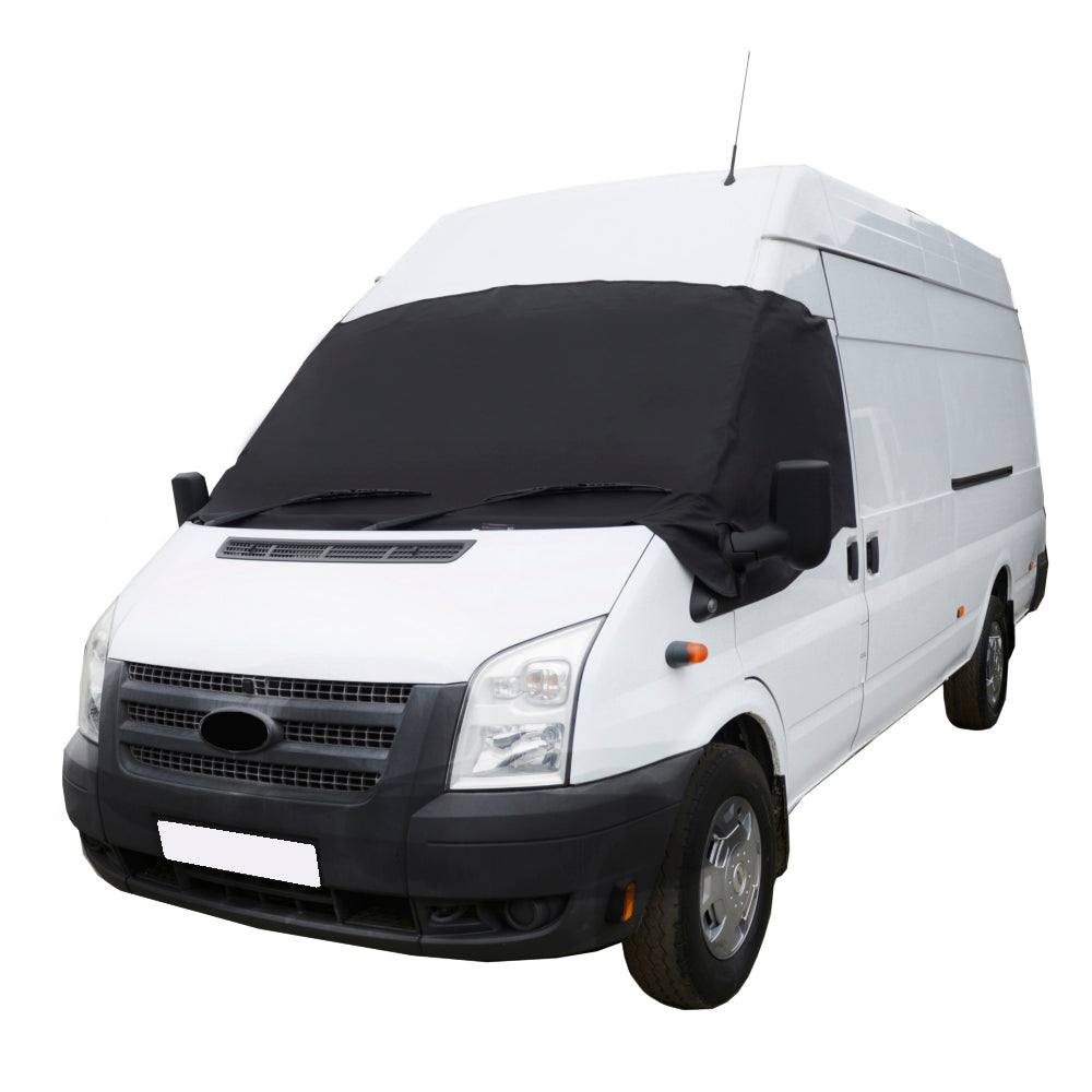 Screen Wrap Frost Cover for Ford Transit Van Mk7 - BLACK - Generation 3 Facelift version - 2006 to 2014 (370B)