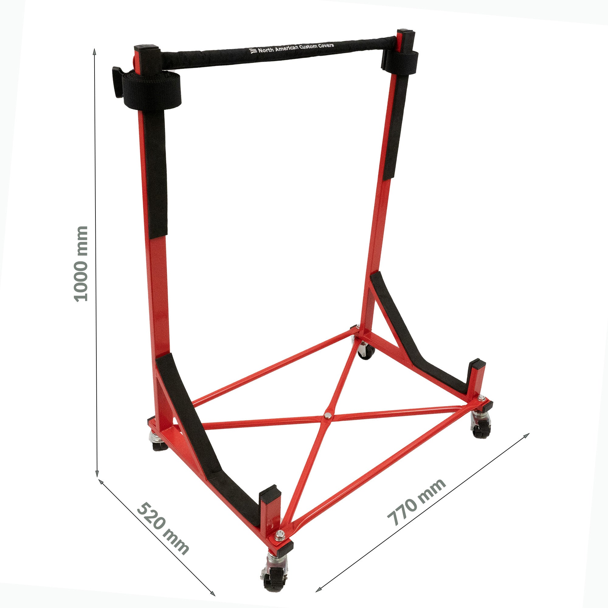Mercedes R107 SL Heavy-duty Hardtop Stand Trolley Cart Rack with Securing Harness and Hard Top Dust Cover (Various Options)