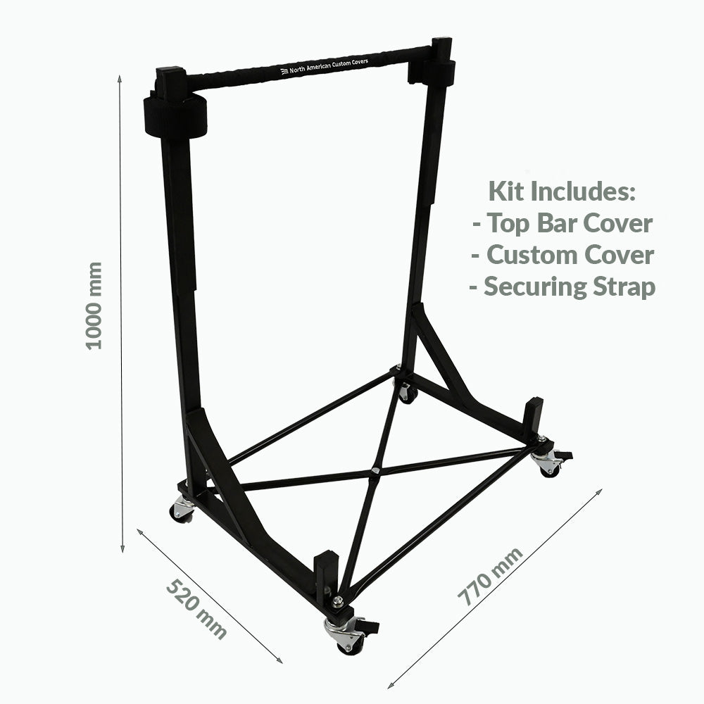Paquete de almacenamiento de carrito y cubierta de ajuste personalizado para Mazda Miata MX5 Mk 1 (NA), 2 (NB), 2.5, 3 (NC) 1989 a 2015 con techo rígido (042050)