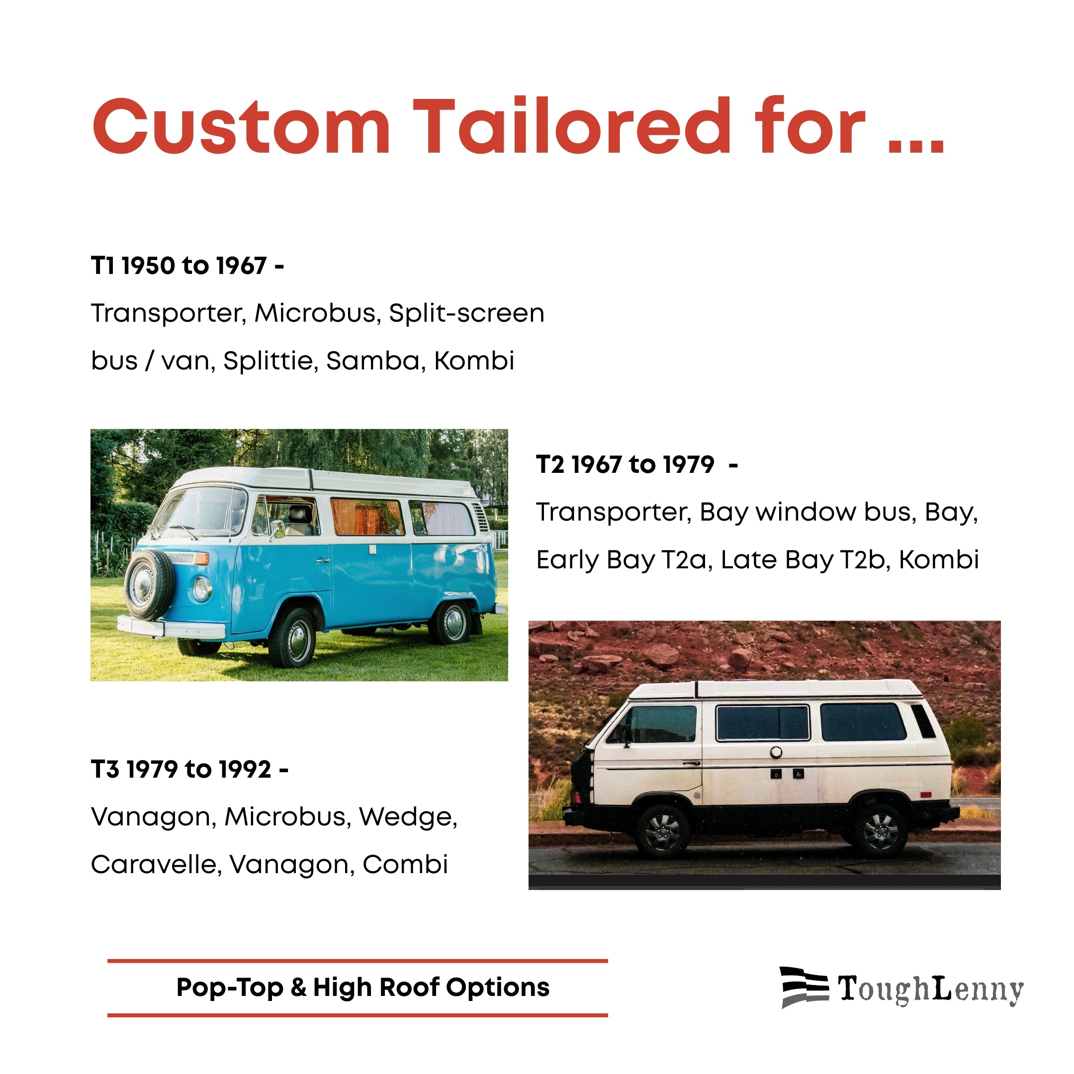 Custom-Fit Outdoor Cover for VW Bus & Camper Van (Various Options)