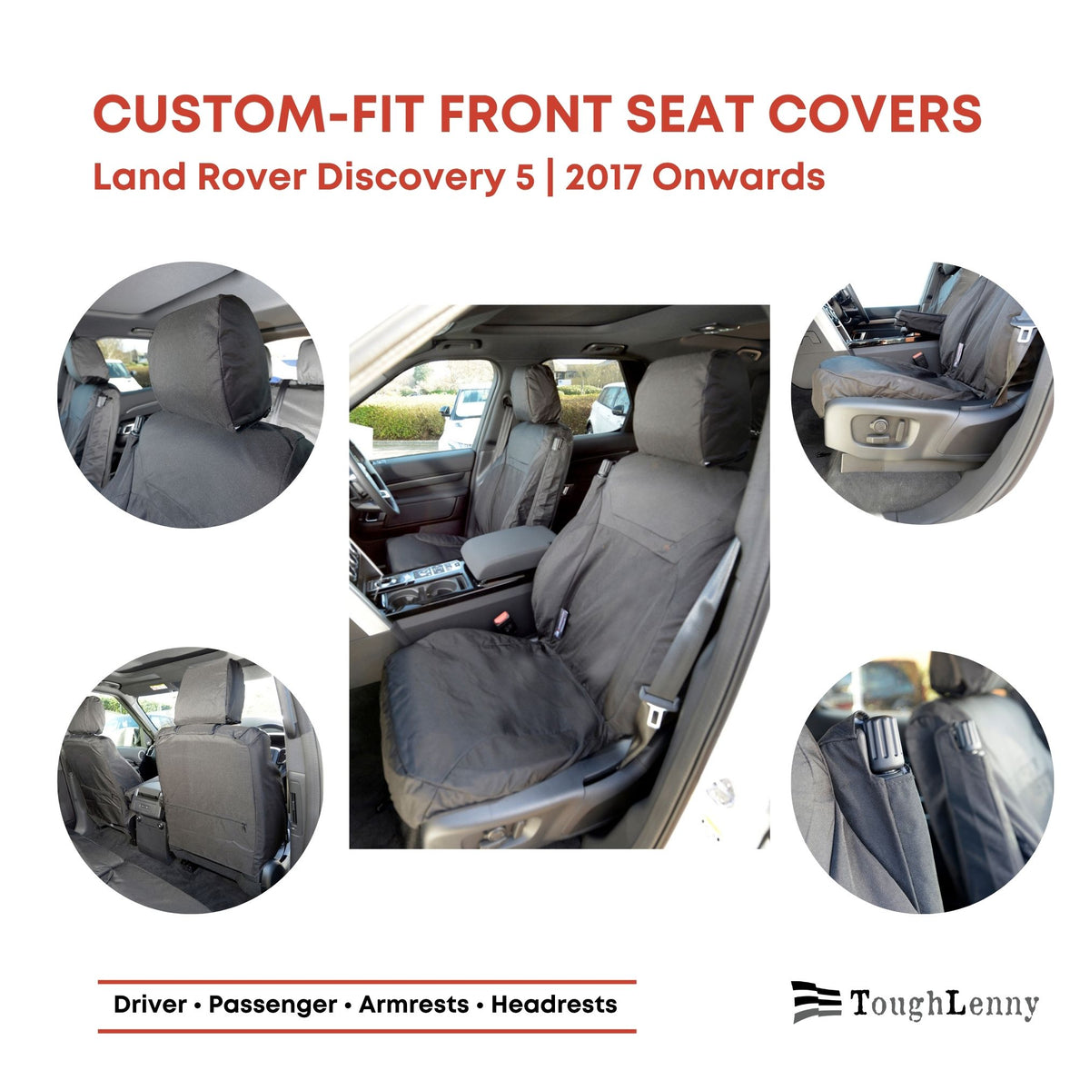 Custom-Fit Waterproof Seat Covers for Land Rover Discovery 5 | 2017 Onwards
