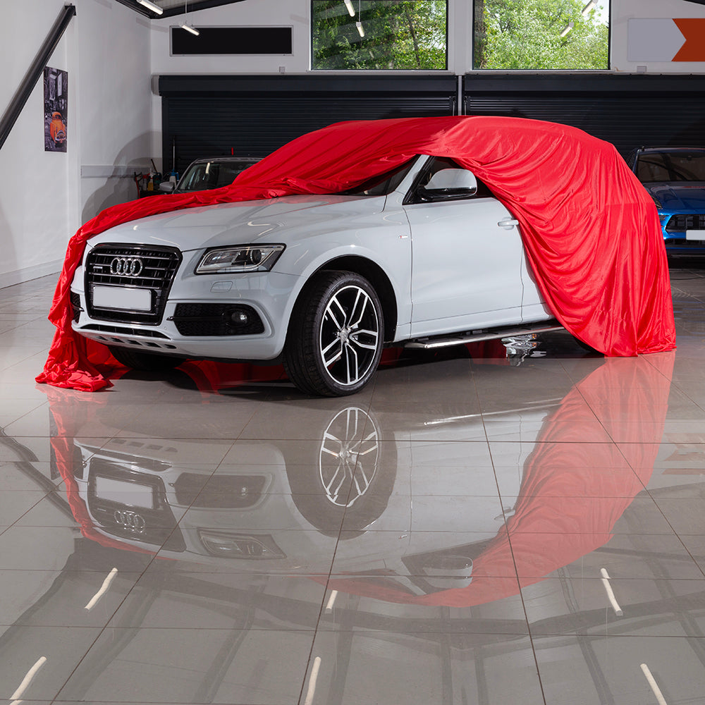 Showroom Reveal Housse de voiture – Housse de taille MOYENNE – Rouge (448R)