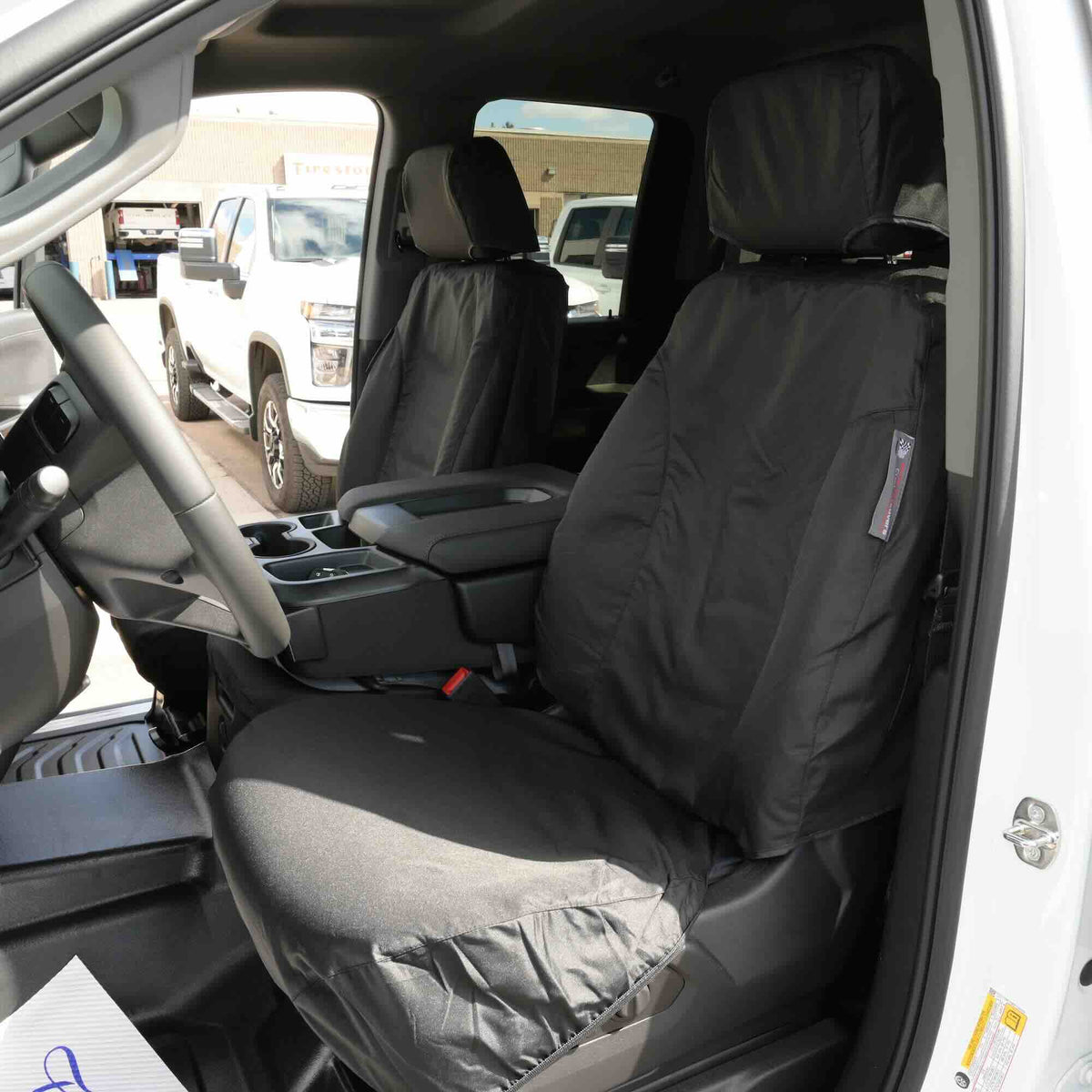 Fundas de asiento personalizadas para Chevrolet / Chevy Silverado - Par delantero - A medida de 2014 a 2019 (457)