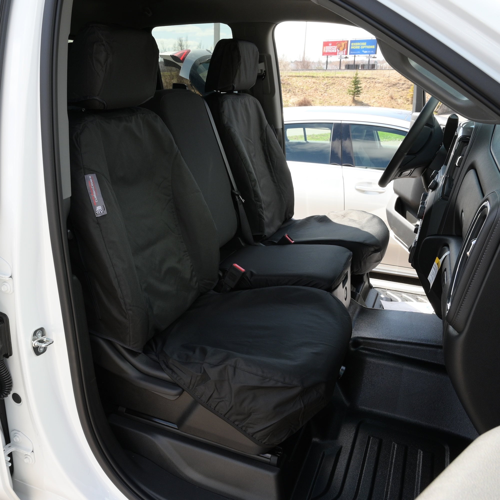 Fundas de asiento personalizadas para Chevrolet / Chevy Silverado - Par delantero - A medida de 2014 a 2019 (457)