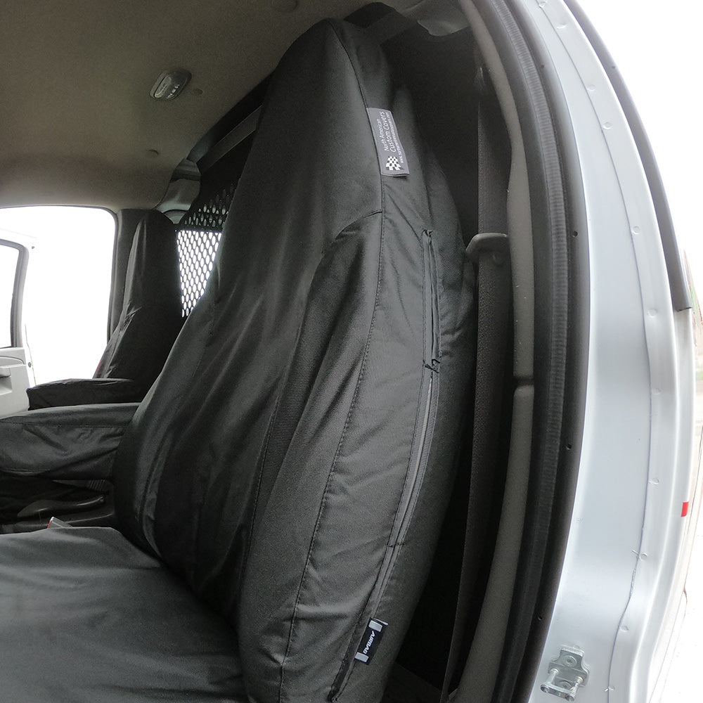 Custom-fit Front Seat Cover Set for the Chevrolet  / Chevy Express BLACK - 2010 to 2015 (459)