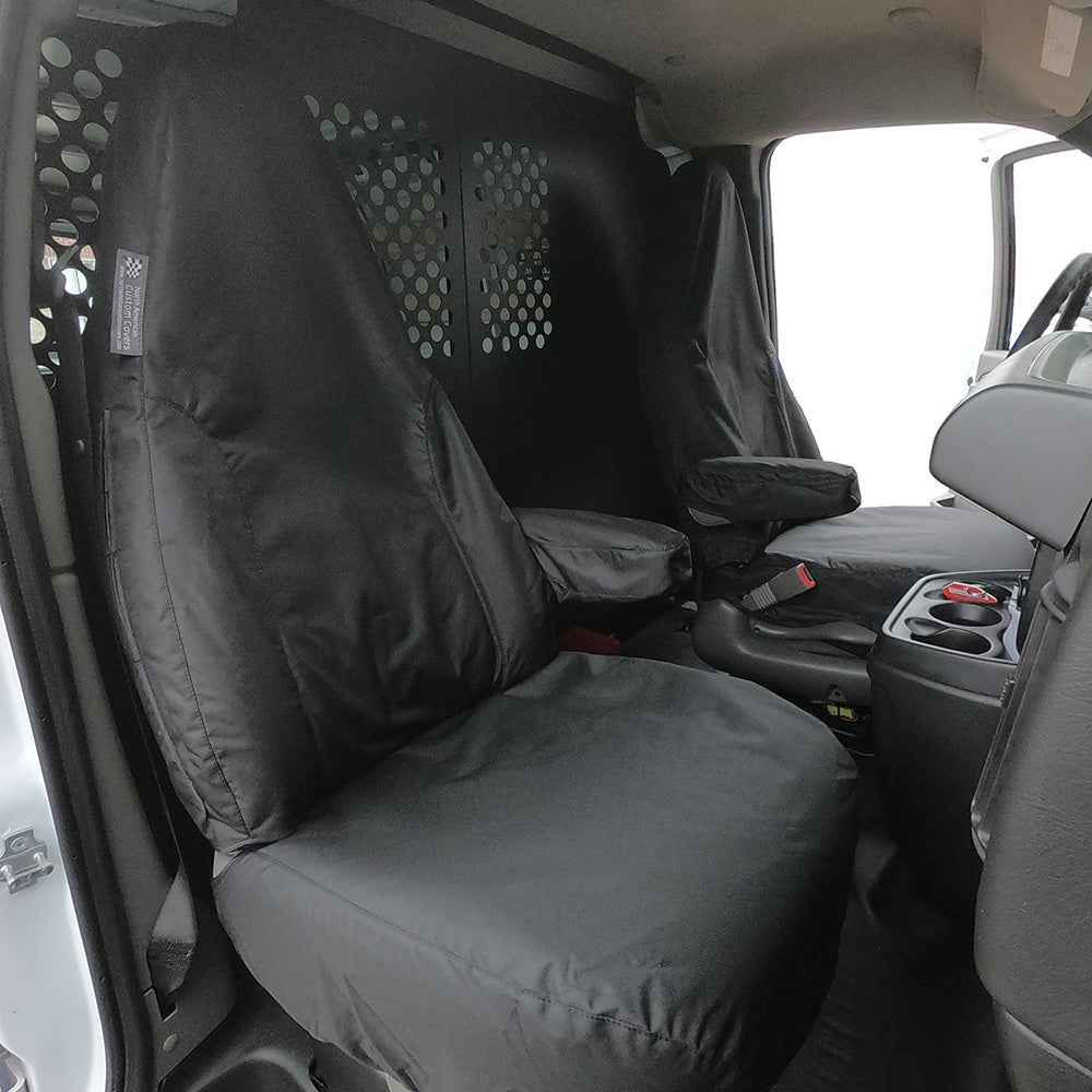 Custom-fit Front Seat Cover Set for the Chevrolet  / Chevy Express BLACK - 2010 to 2015 (459)