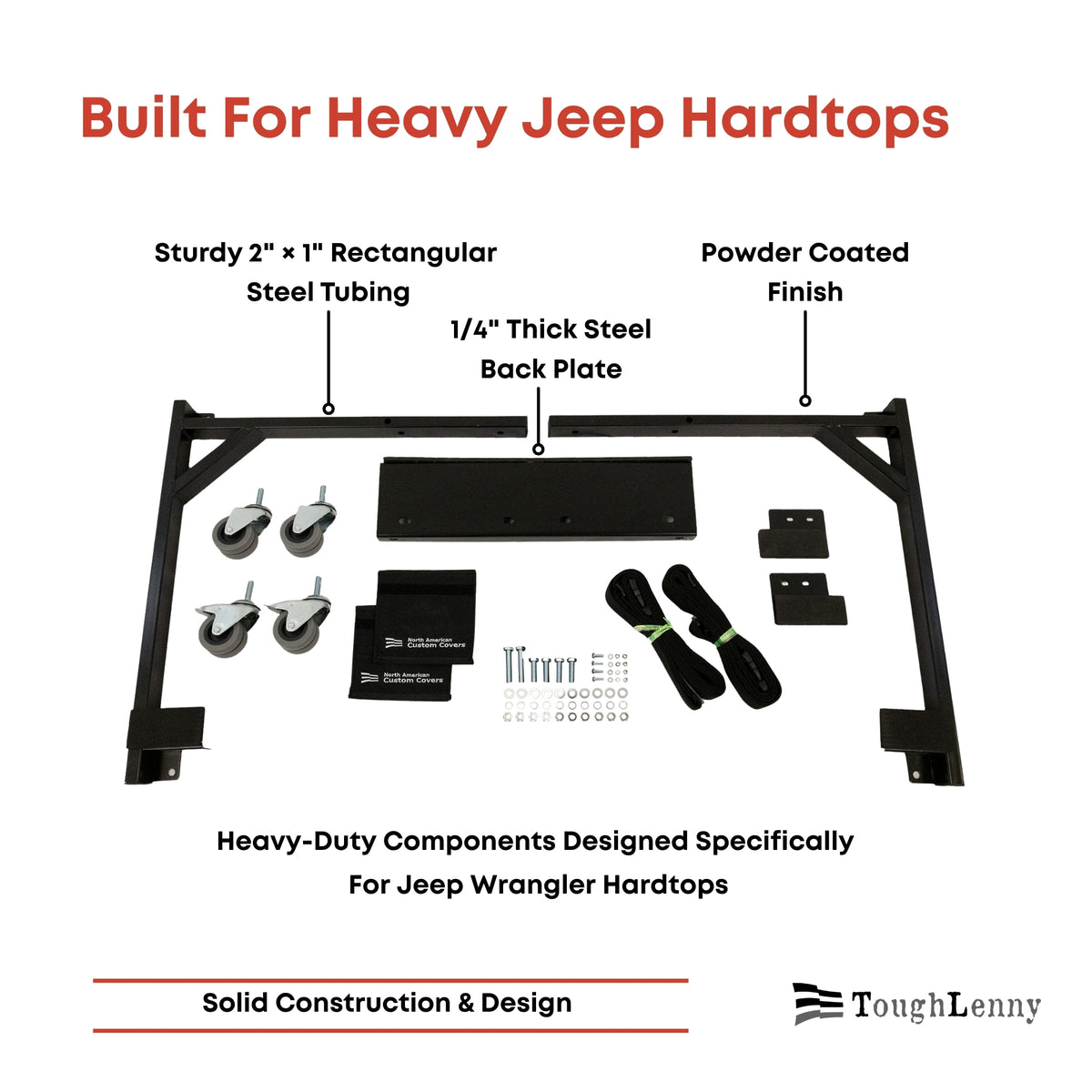 Jeep Wrangler Premium Hardtop Storage Cart | TJ, JK & JL