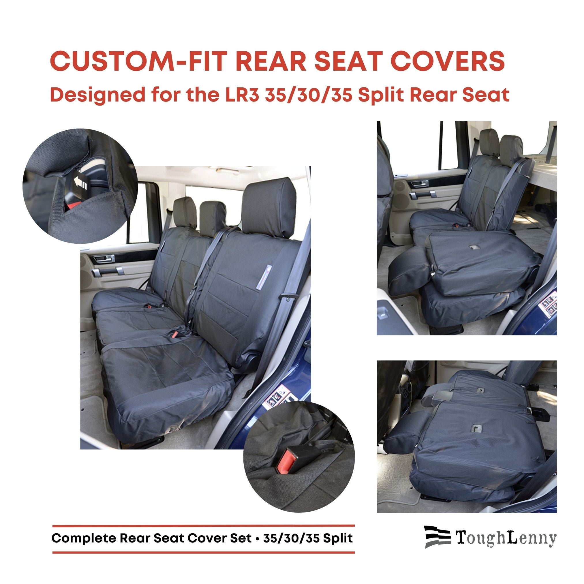 Custom-Fit Waterproof Seat Covers for Land Rover LR3 | 2004–2009