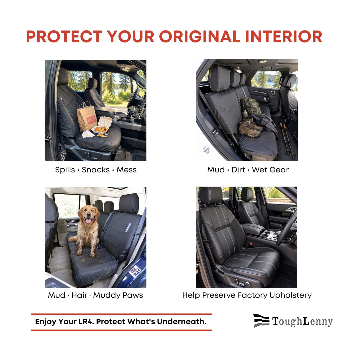 Fundas de asiento a medida para Land Rover LR4 - Años 2009 a 2016 (Varias opciones)