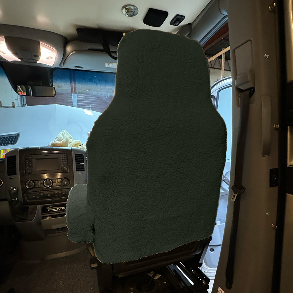 Ensemble de housses de siège avant en fausse peau de mouton pour modèles Ford Transit