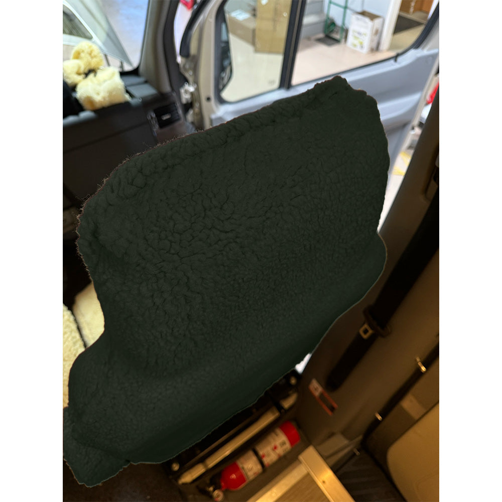 Juego de fundas para asientos delanteros de piel de oveja sintética para Dodge Ram ProMaster