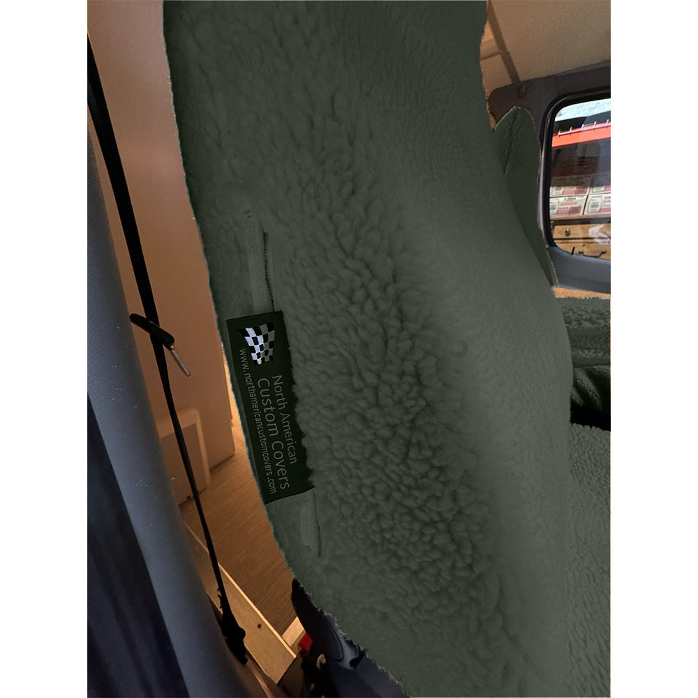 Faux Sheepskin Front Seat Cover Set for Winnebago models - Dark Grey (821DG)