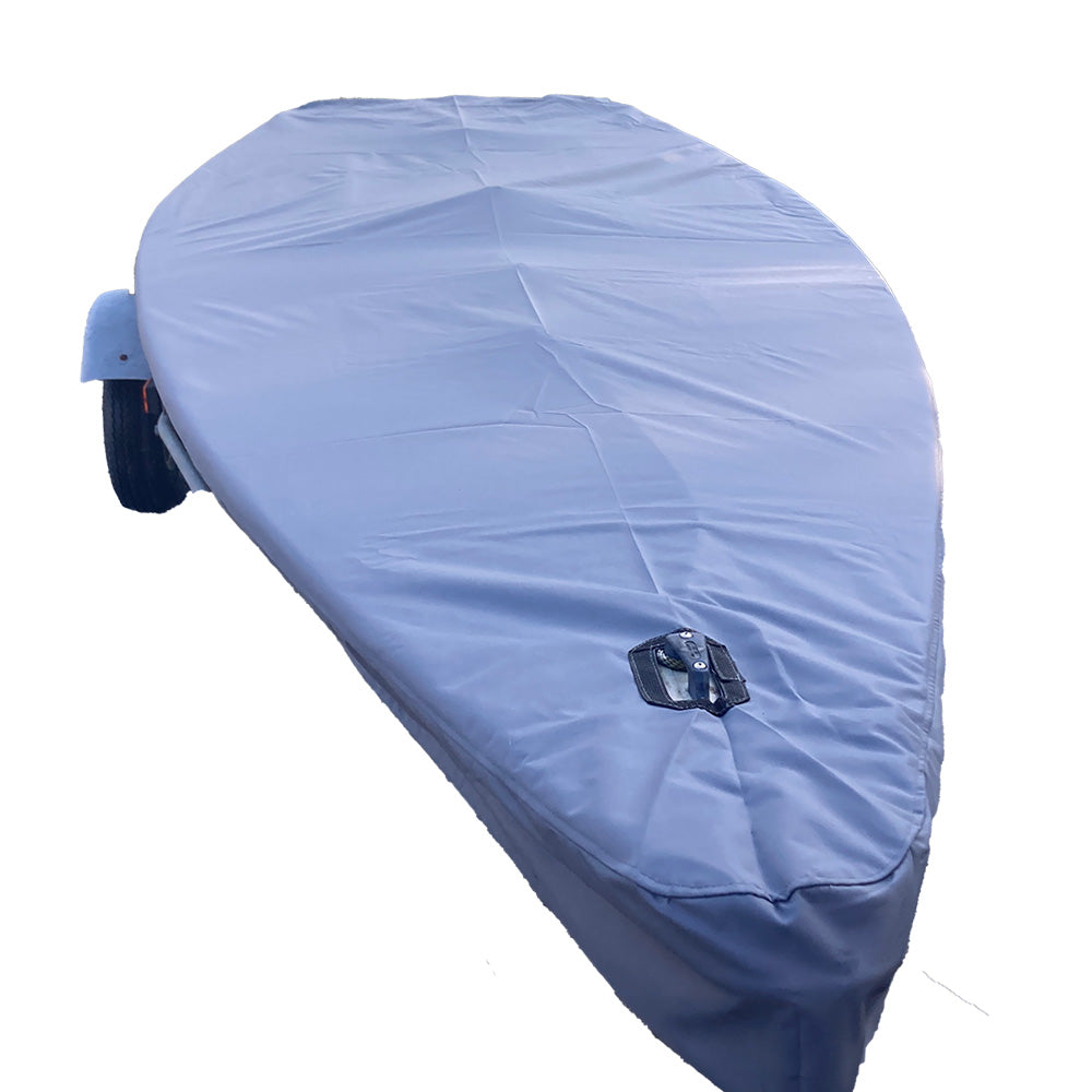 Housse de pont de voilier haut de gamme pour dériveur Laser – Housse de bateau sur mesure, imperméable et respirante – Gris foncé (960G)