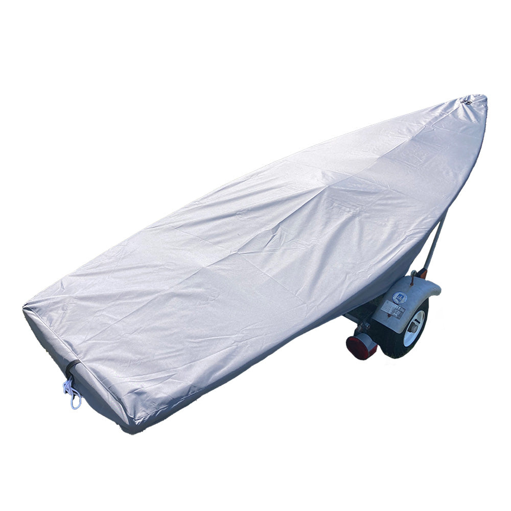 Housse de pont de voilier haut de gamme pour dériveur Laser – Housse de bateau sur mesure, imperméable et respirante – Gris foncé (960G)