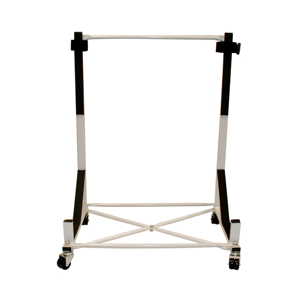 Triumph TR2 TR3 TR4 TR250 TR7 Heavy-duty Hardtop Stand Trolley Cart Rack (White) with Securing Harness and Hard Top Dust Cover (050)