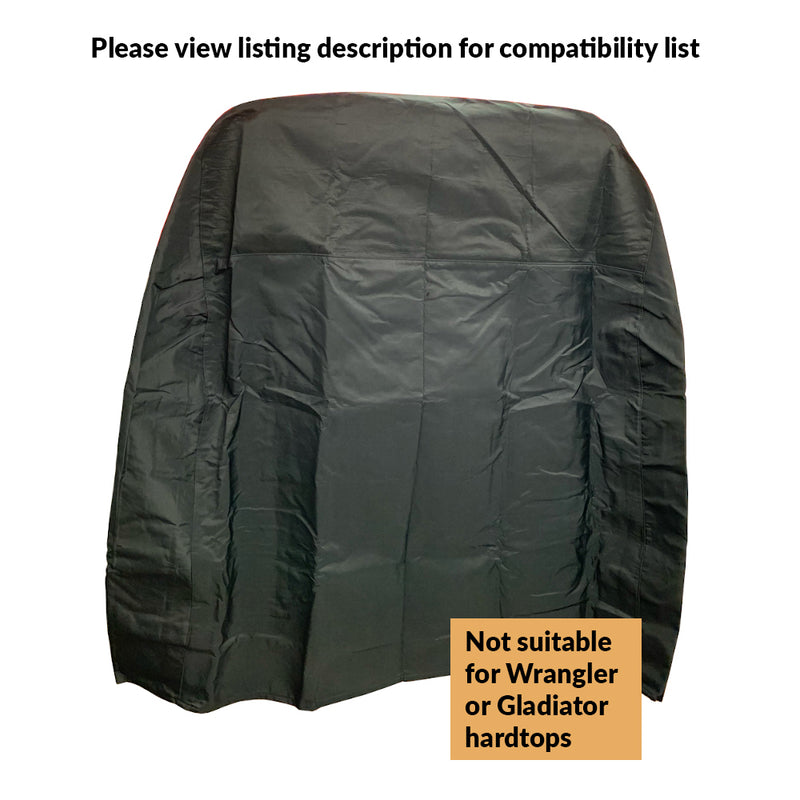 Premium Generic Fit Hardtop Cover (Regular size) and Premium Cart (Black) Storage Package (Q2502-050Bc)