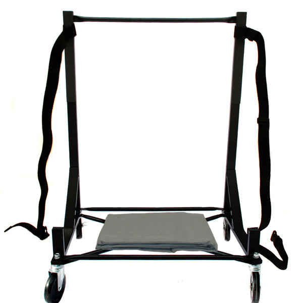 Plymouth Prowler Heavy-duty Hardtop Stand Trolley Cart Rack (Black) with 5" castors, Securing Harness and Hard Top Dust Cover (050Bc)