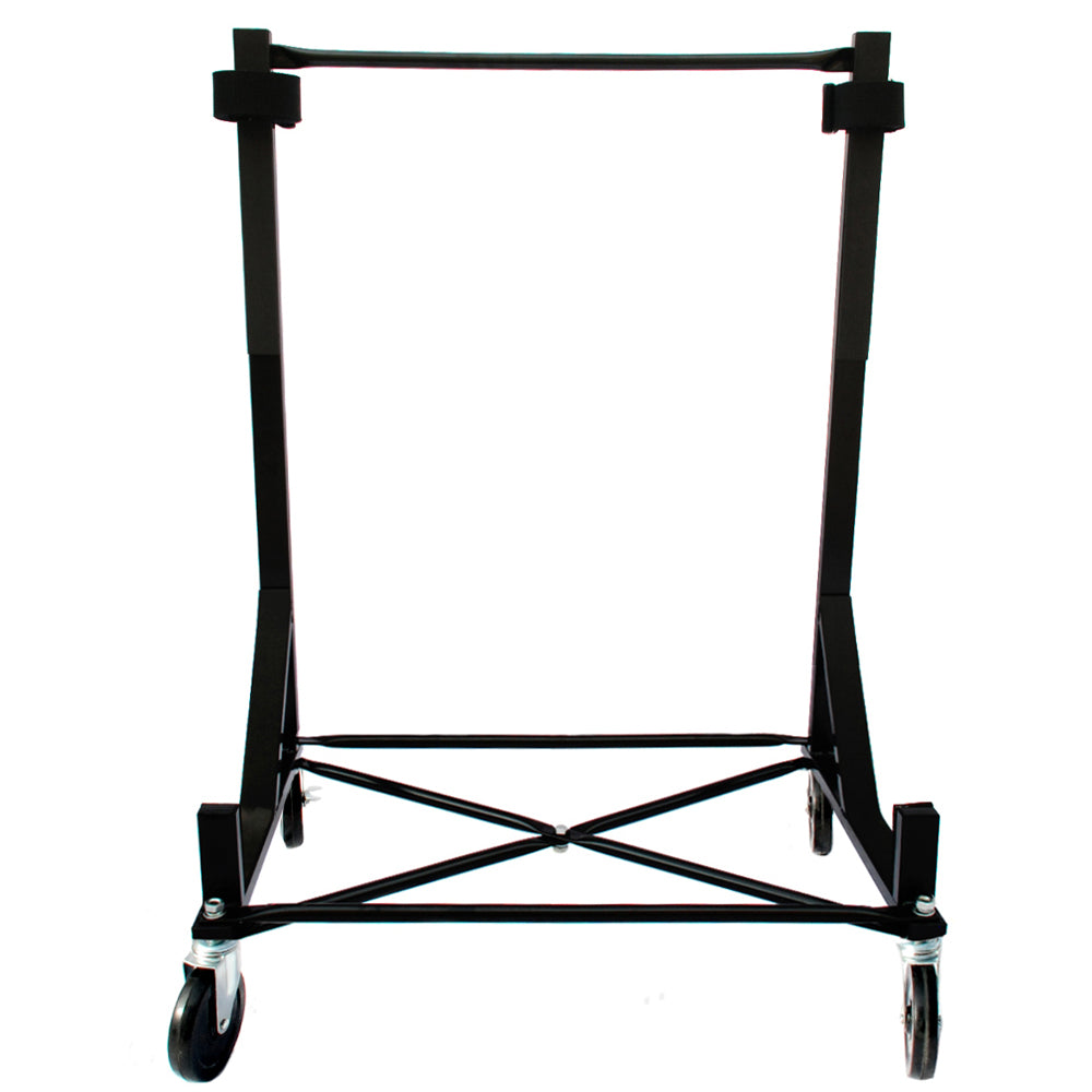 Support de chariot robuste avec support rigide Triumph TR6 (noir) avec roulettes de 5", harnais de sécurité et housse anti-poussière rigide (050Bc)