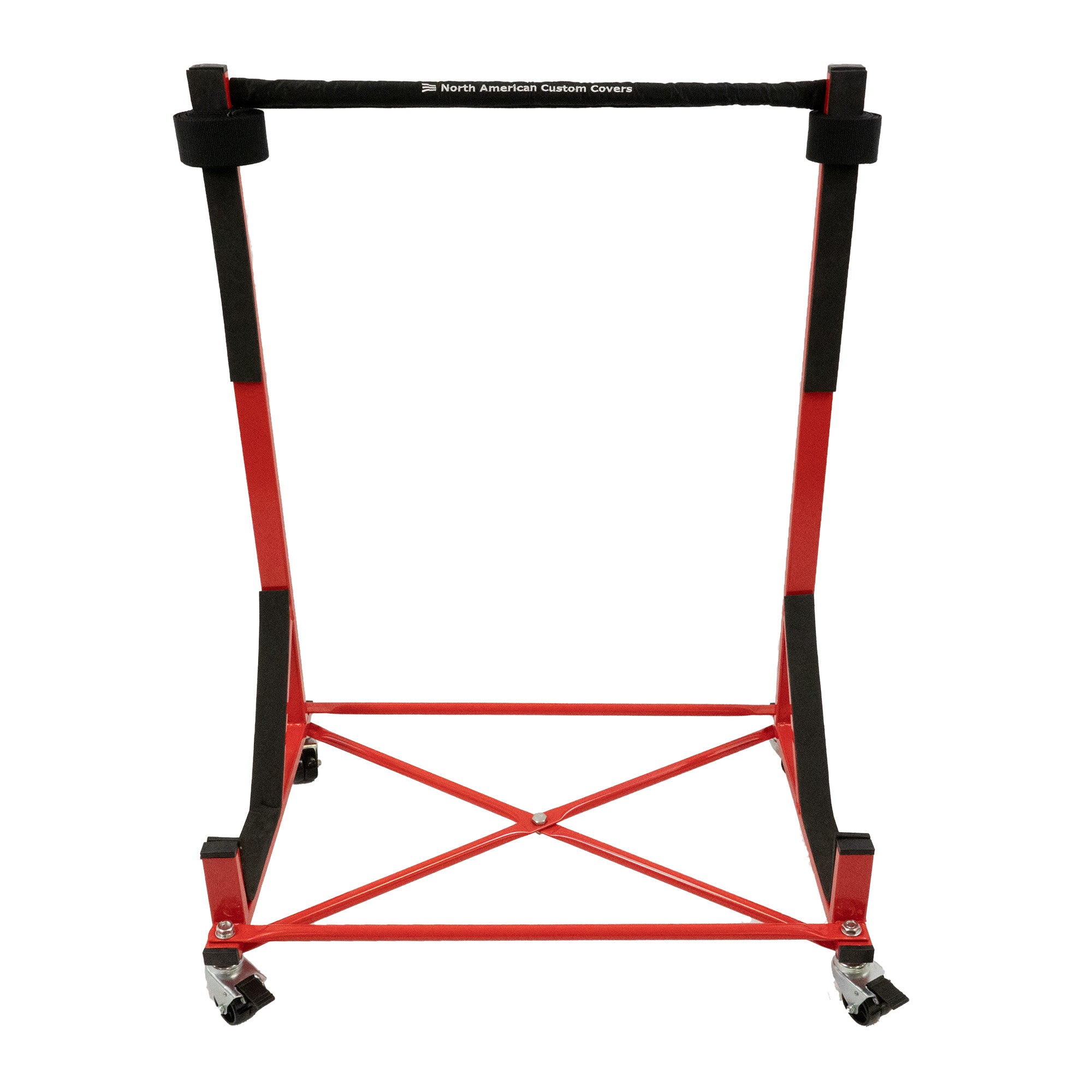 Housse de toit rigide de qualité supérieure (taille standard) et ensemble de rangement pour chariot standard (rouge) (Q2502-050R)