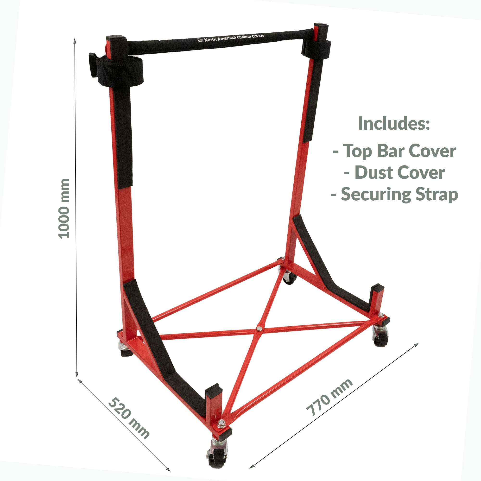 BMW E30 3 Series Heavy-duty Hardtop Stand Trolley Cart Rack with Securing Harness and Dust Cover (Various Options)