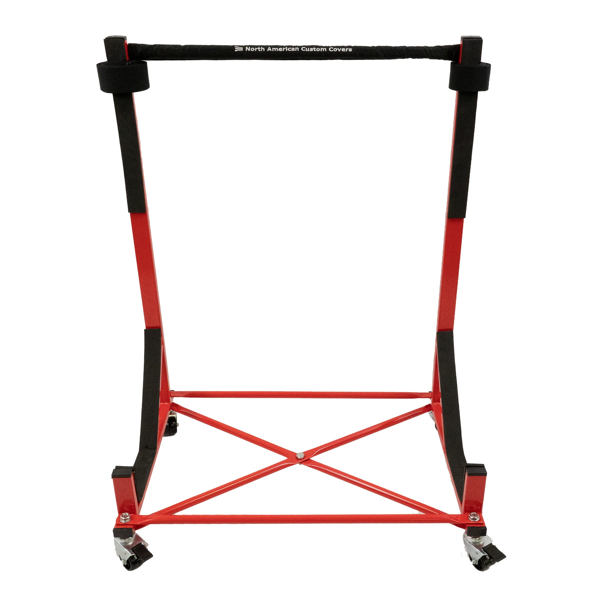 Mazda MX-5 Miata Heavy-duty Hardtop Stand Trolley Cart Rack (Red) with Securing Harness and Hard Top Dust Cover (050R)