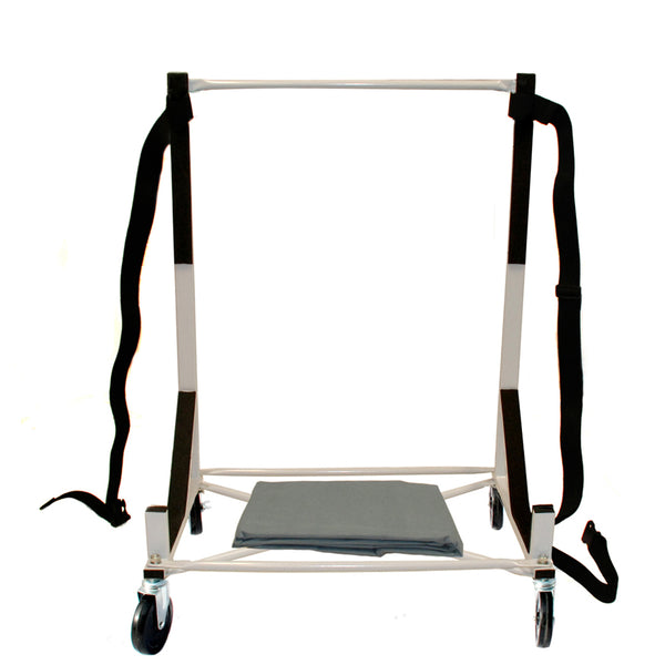 Honda S2000 Heavy-duty Hardtop Stand Trolley Cart Rack (White) with 5" castors, Securing Harness and Hard Top Dust Cover (050c)
