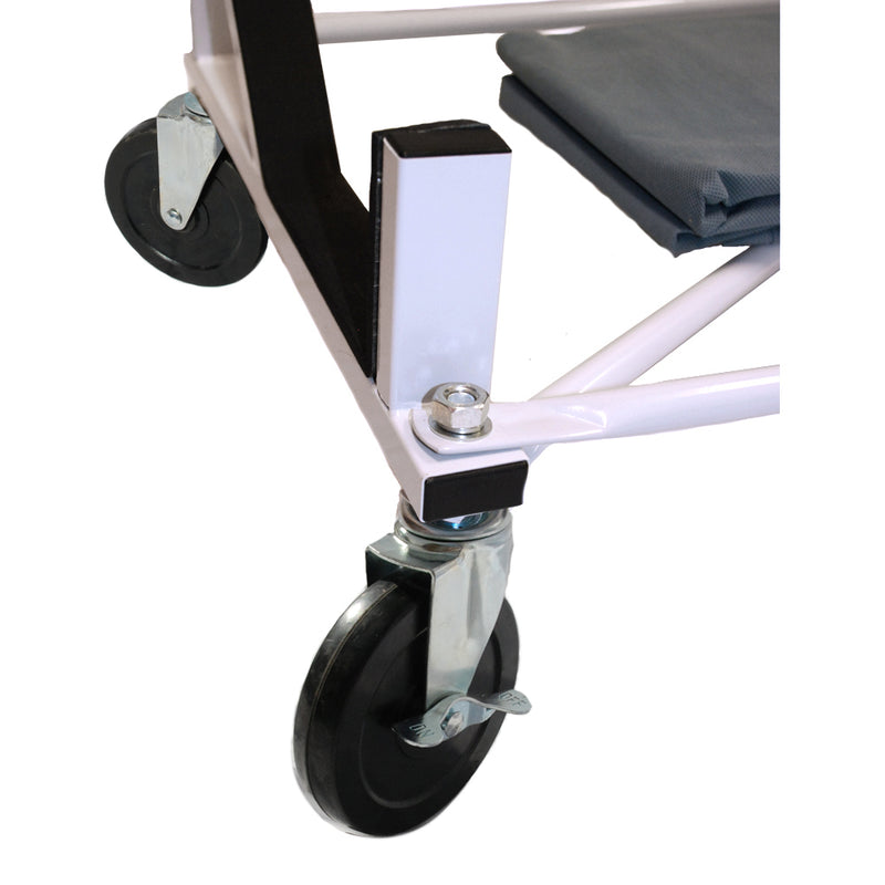 Audi TT Heavy-duty Hardtop Stand Trolley Cart Rack (White) with 5" castors, Securing Harness and Hard Top Dust Cover (050c)